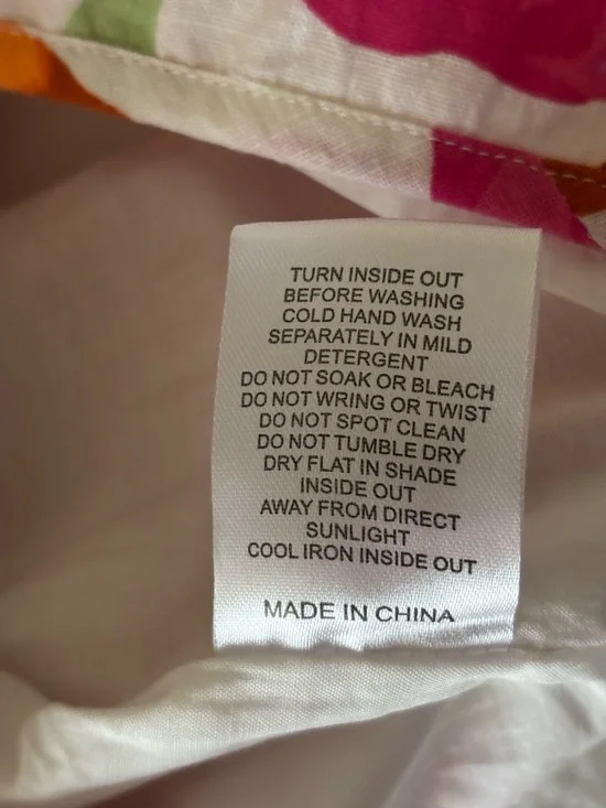 SABO Strapless Floral Mini Dress in White with Pink & Orange Blooms Size XS - Picture 12 of 15